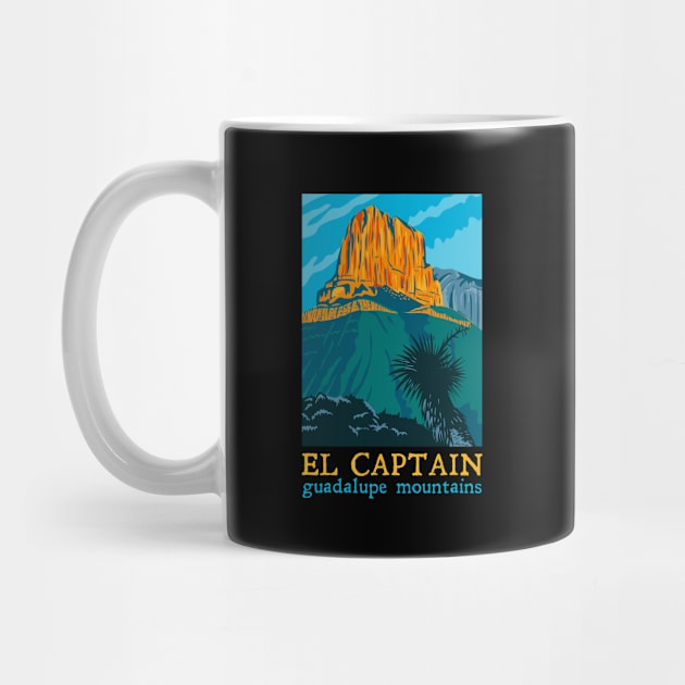 Guadalupe Mountains National Park Texas El Captain Souvenir by grendelfly73